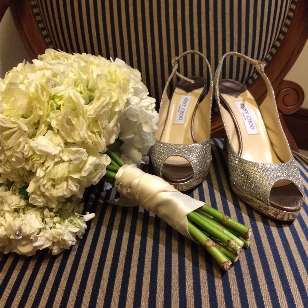 Jimmy Choo Metallic Slingback